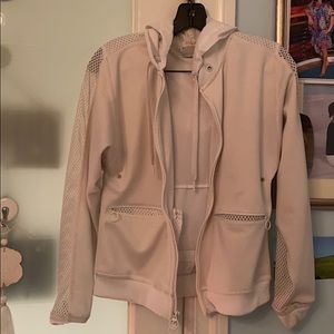 Stella McCartney Adidas White mesh windbreaker